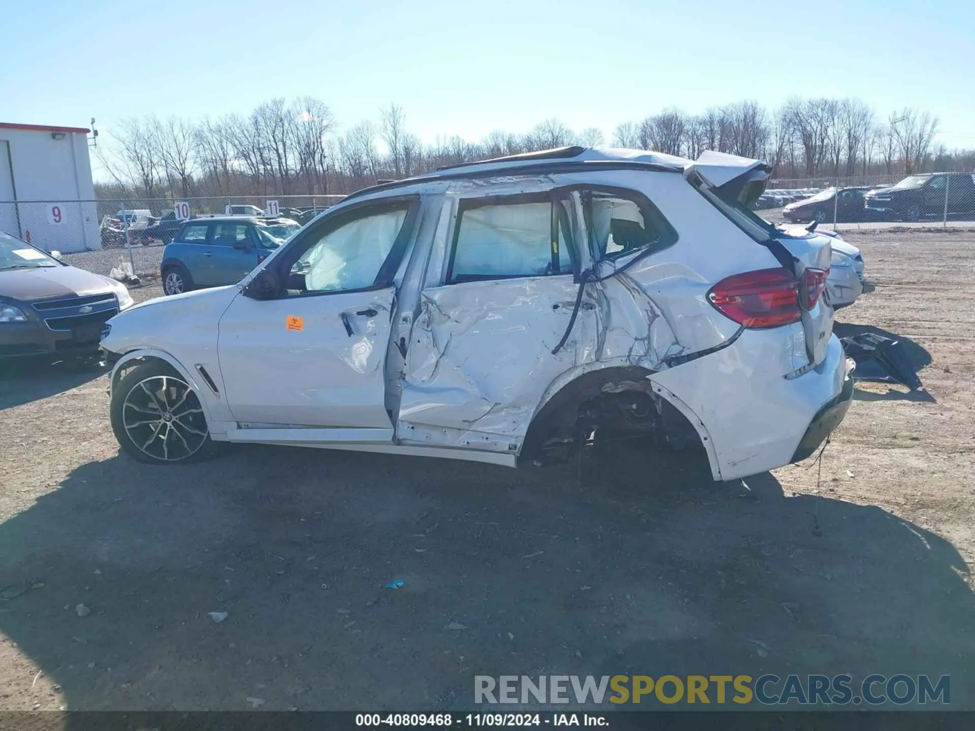 13 fotografías del automóvil dañado 5UXTY9C07LL304627 BMW X3 2020