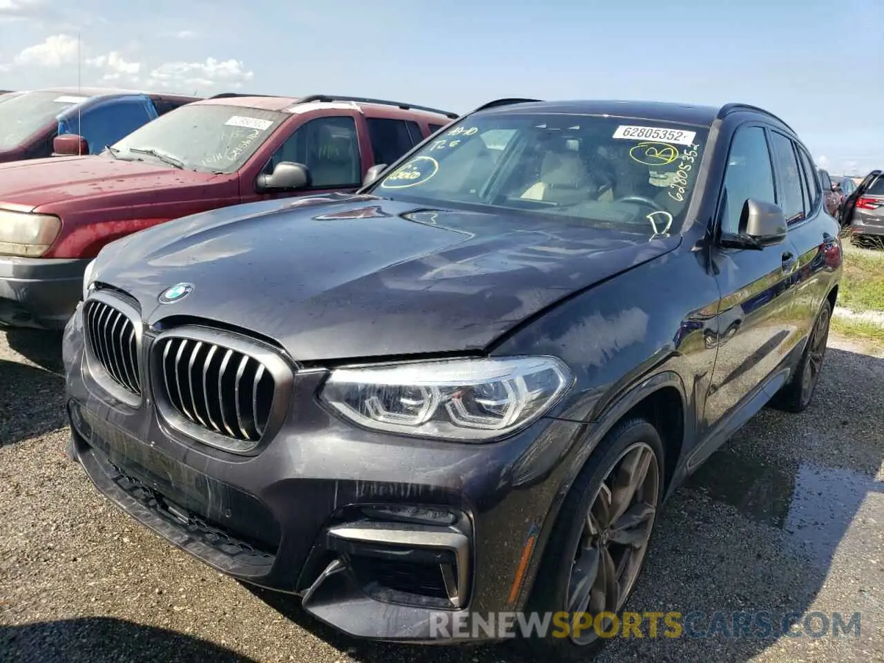 2 fotografías del automóvil dañado 5UXTY9C0XL9C36288 BMW X3 2020