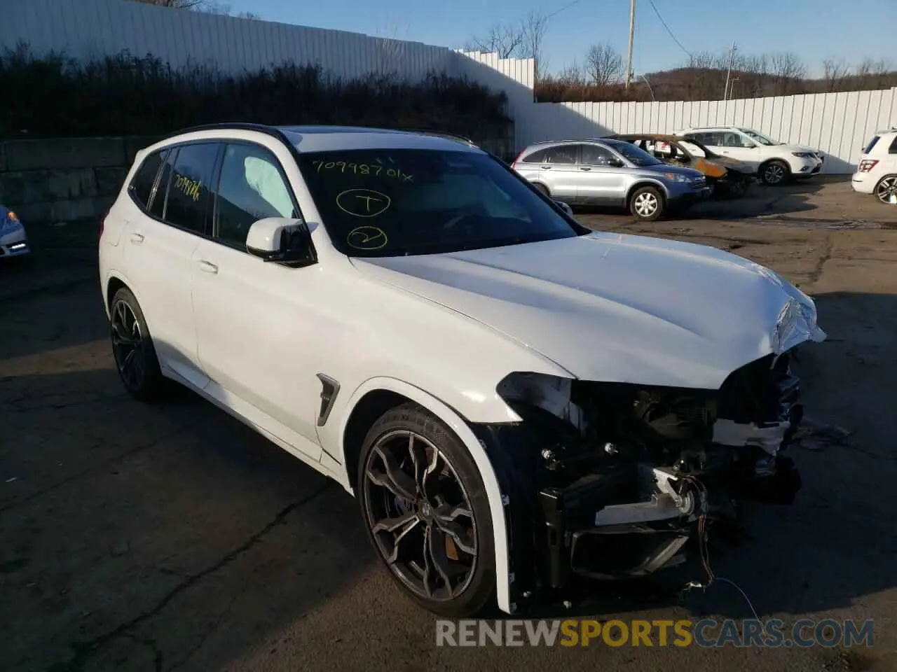 1 fotografías del automóvil dañado 5YMTS0C06L9B70375 BMW X3 2020