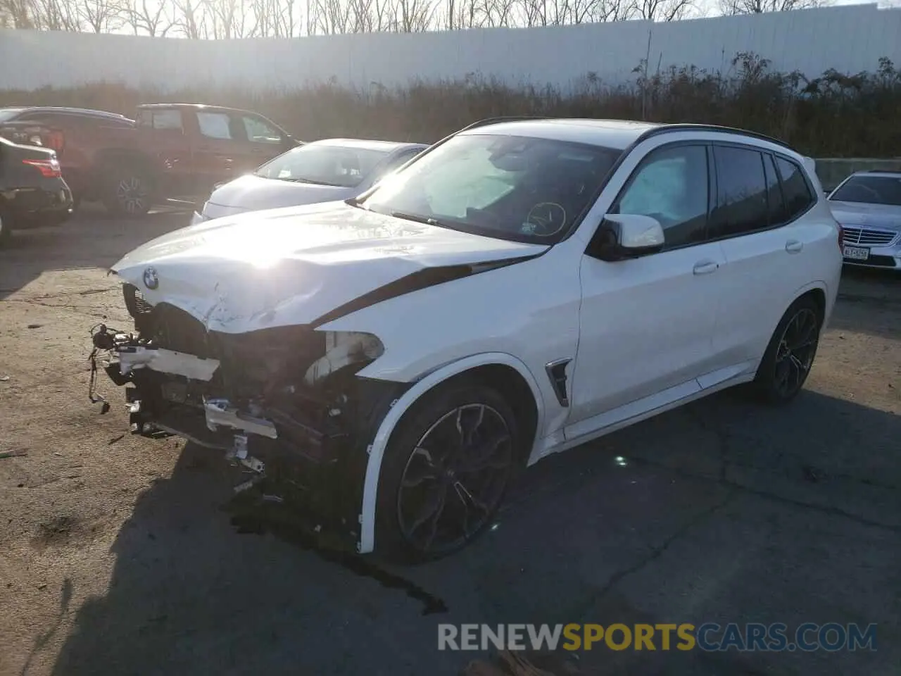 2 fotografías del automóvil dañado 5YMTS0C06L9B70375 BMW X3 2020