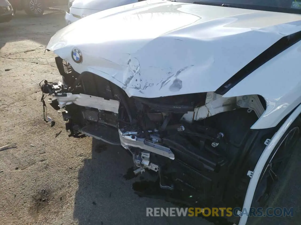9 fotografías del automóvil dañado 5YMTS0C06L9B70375 BMW X3 2020