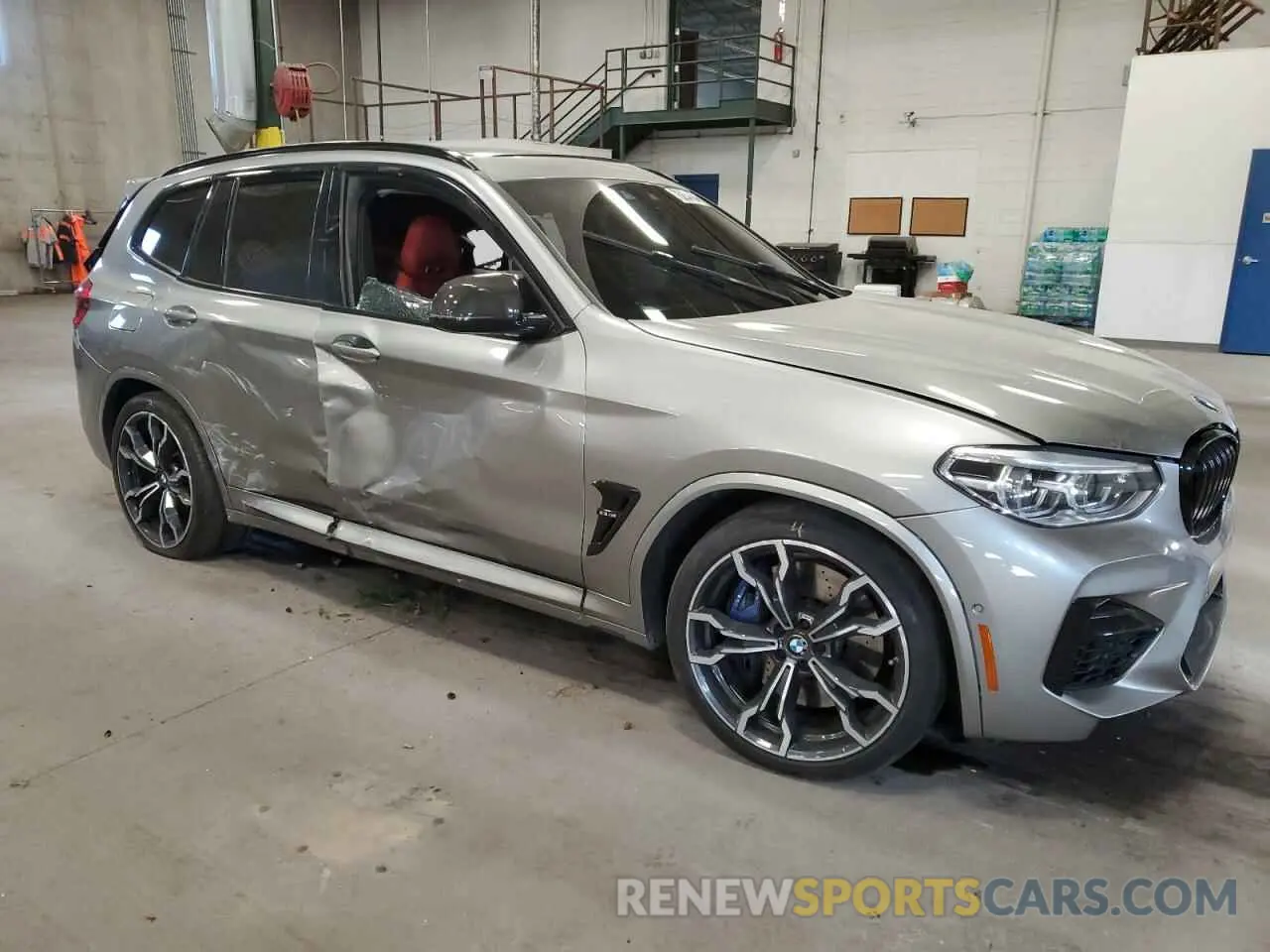 4 fotografías del automóvil dañado 5YMTS0C07L9B29768 BMW X3 2020