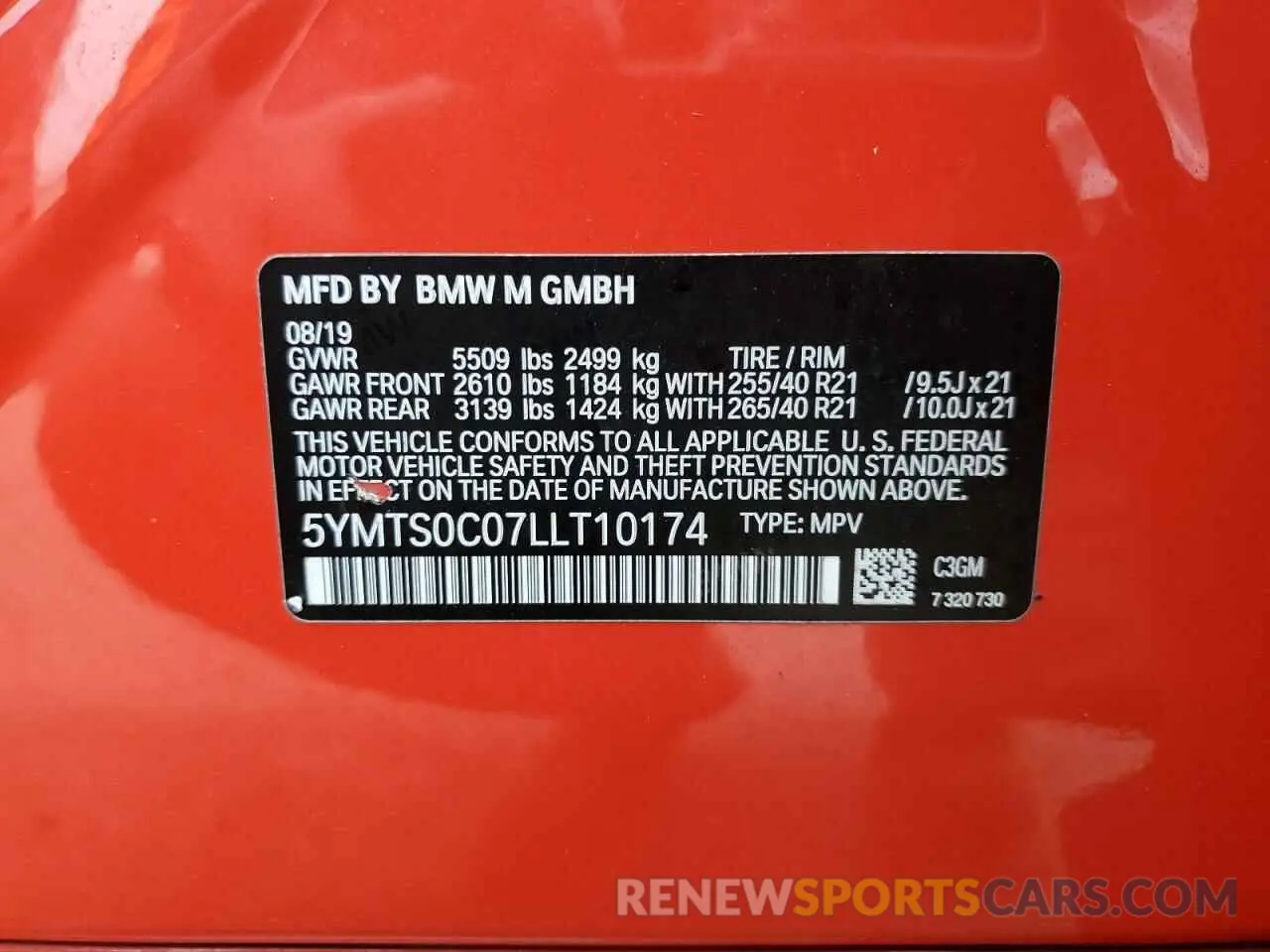 15 fotografías del automóvil dañado 5YMTS0C07LLT10174 BMW X3 2020