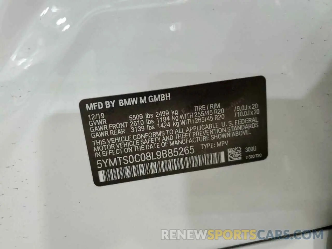 13 fotografías del automóvil dañado 5YMTS0C08L9B85265 BMW X3 2020