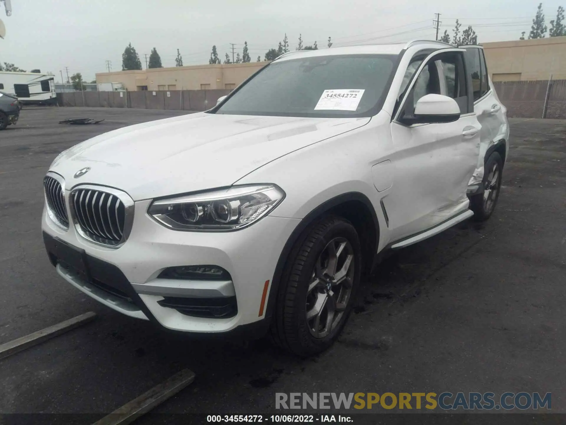 2 fotografías del automóvil dañado 5UXTS1C00M9D75415 BMW X3 2021