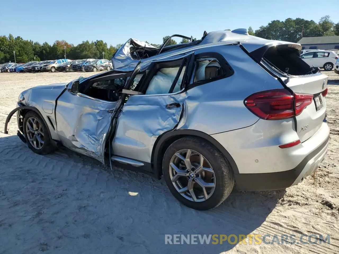 2 fotografías del automóvil dañado 5UXTS1C00M9E14570 BMW X3 2021