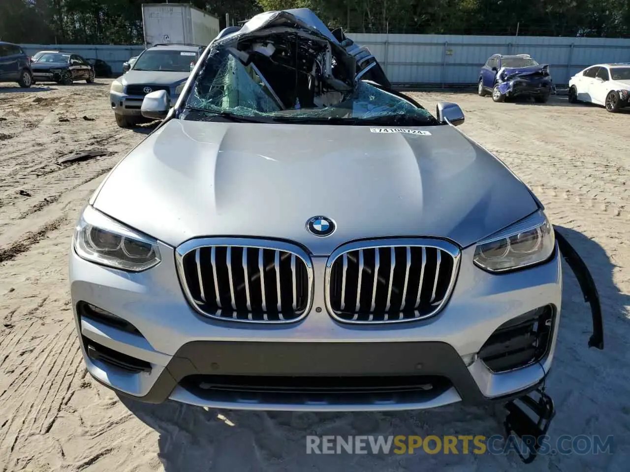 5 fotografías del automóvil dañado 5UXTS1C00M9E14570 BMW X3 2021