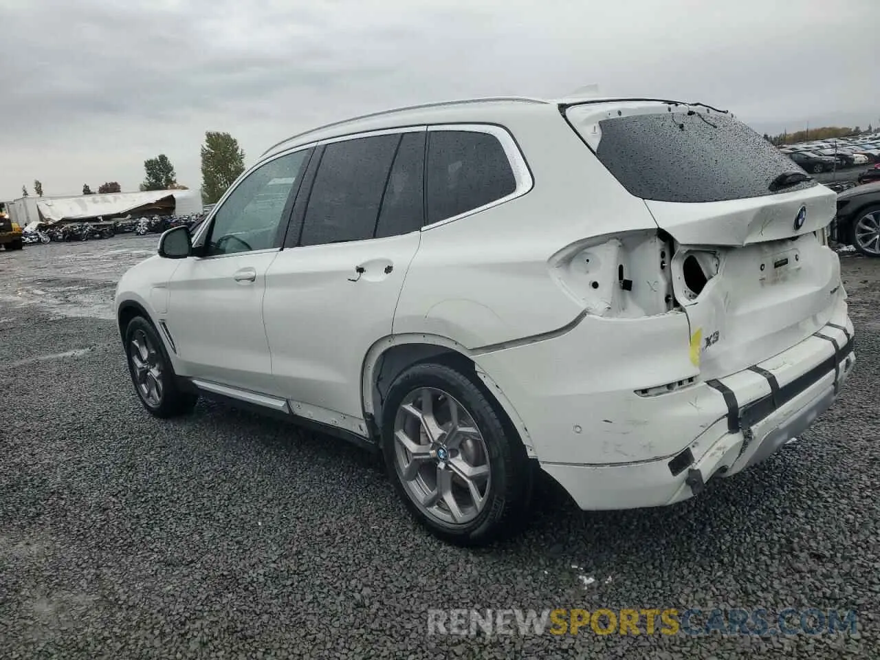 2 fotografías del automóvil dañado 5UXTS1C00M9F41691 BMW X3 2021