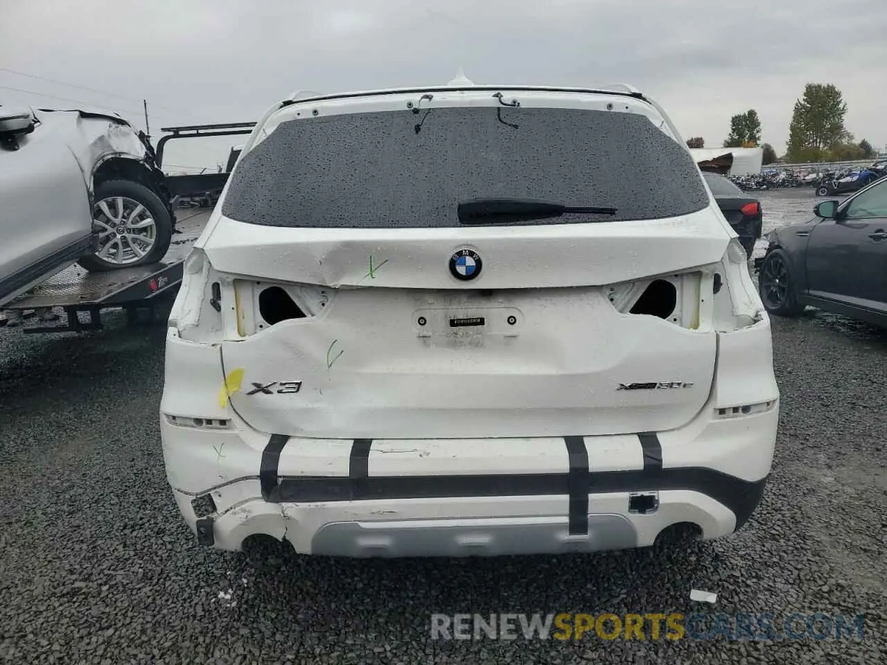 6 fotografías del automóvil dañado 5UXTS1C00M9F41691 BMW X3 2021