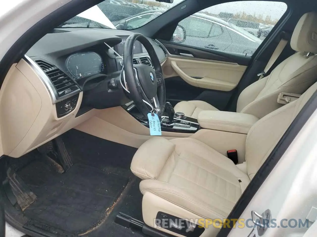 7 fotografías del automóvil dañado 5UXTS1C00M9F41691 BMW X3 2021
