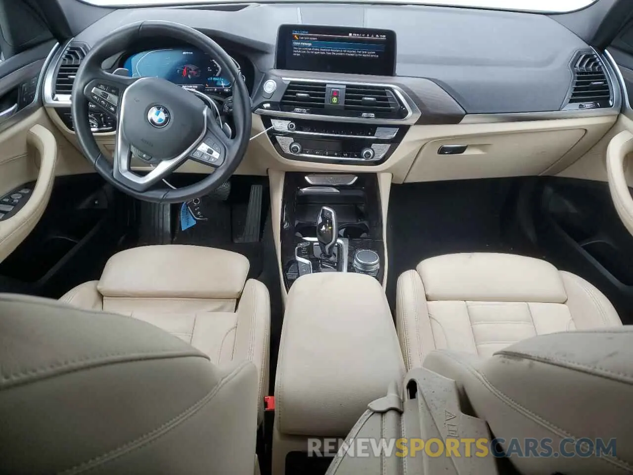 8 fotografías del automóvil dañado 5UXTS1C00M9F41691 BMW X3 2021