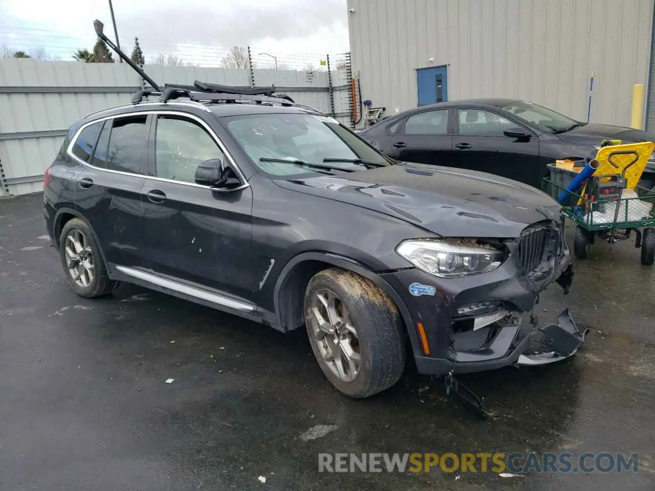 4 fotografías del automóvil dañado 5UXTS1C02M9E37624 BMW X3 2021