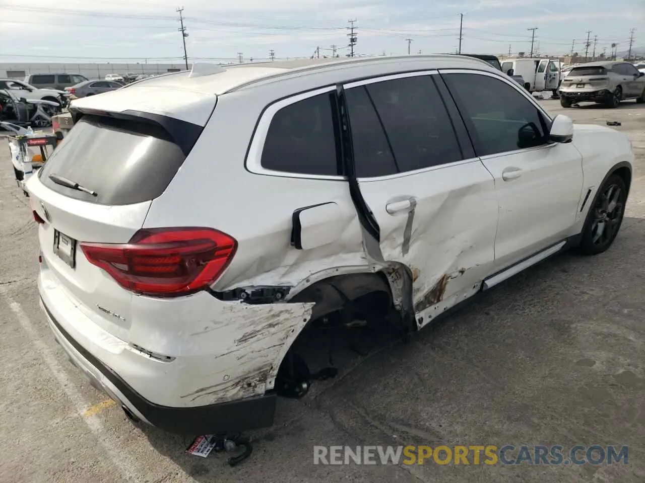 3 fotografías del automóvil dañado 5UXTS1C05M9F00618 BMW X3 2021