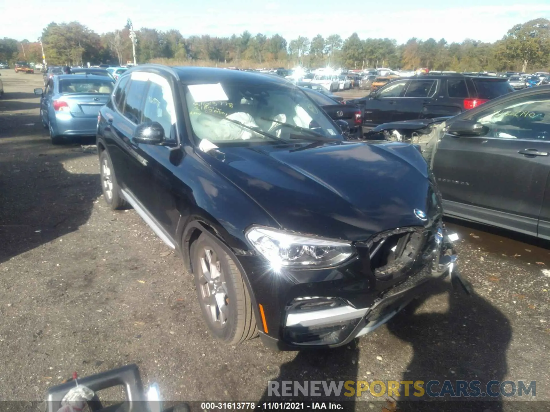 1 fotografías del automóvil dañado 5UXTS1C09M9F20113 BMW X3 2021
