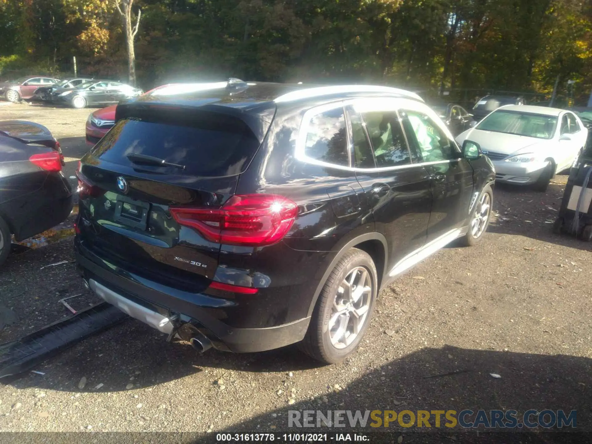 4 fotografías del automóvil dañado 5UXTS1C09M9F20113 BMW X3 2021