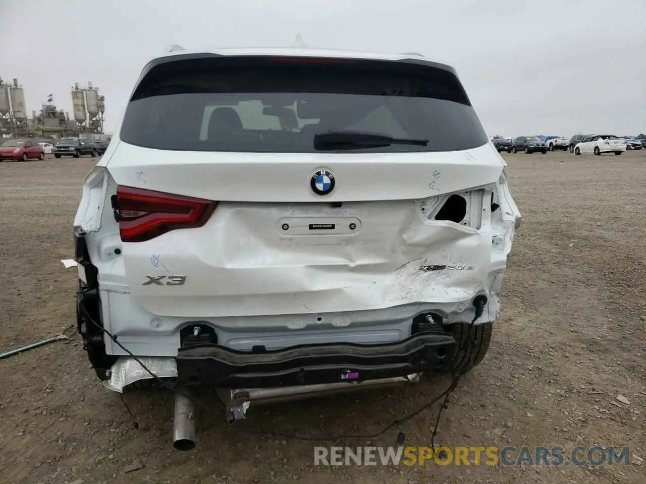 9 fotografías del automóvil dañado 5UXTS1C09M9H17654 BMW X3 2021