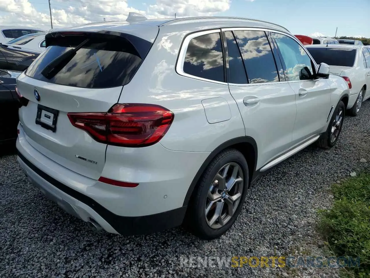 4 fotografías del automóvil dañado 5UXTY3C00M9F91193 BMW X3 2021