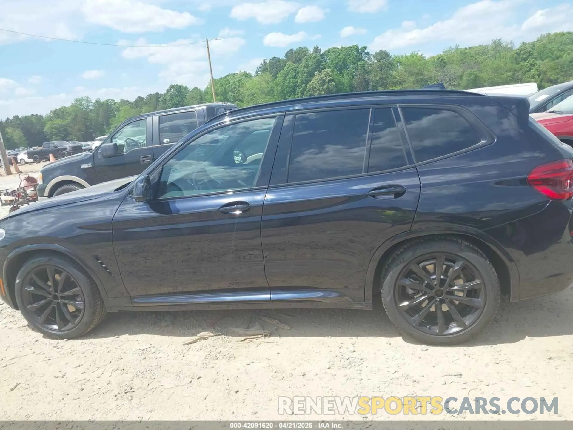 14 fotografías del automóvil dañado 5UXTY3C00M9G01706 BMW X3 2021