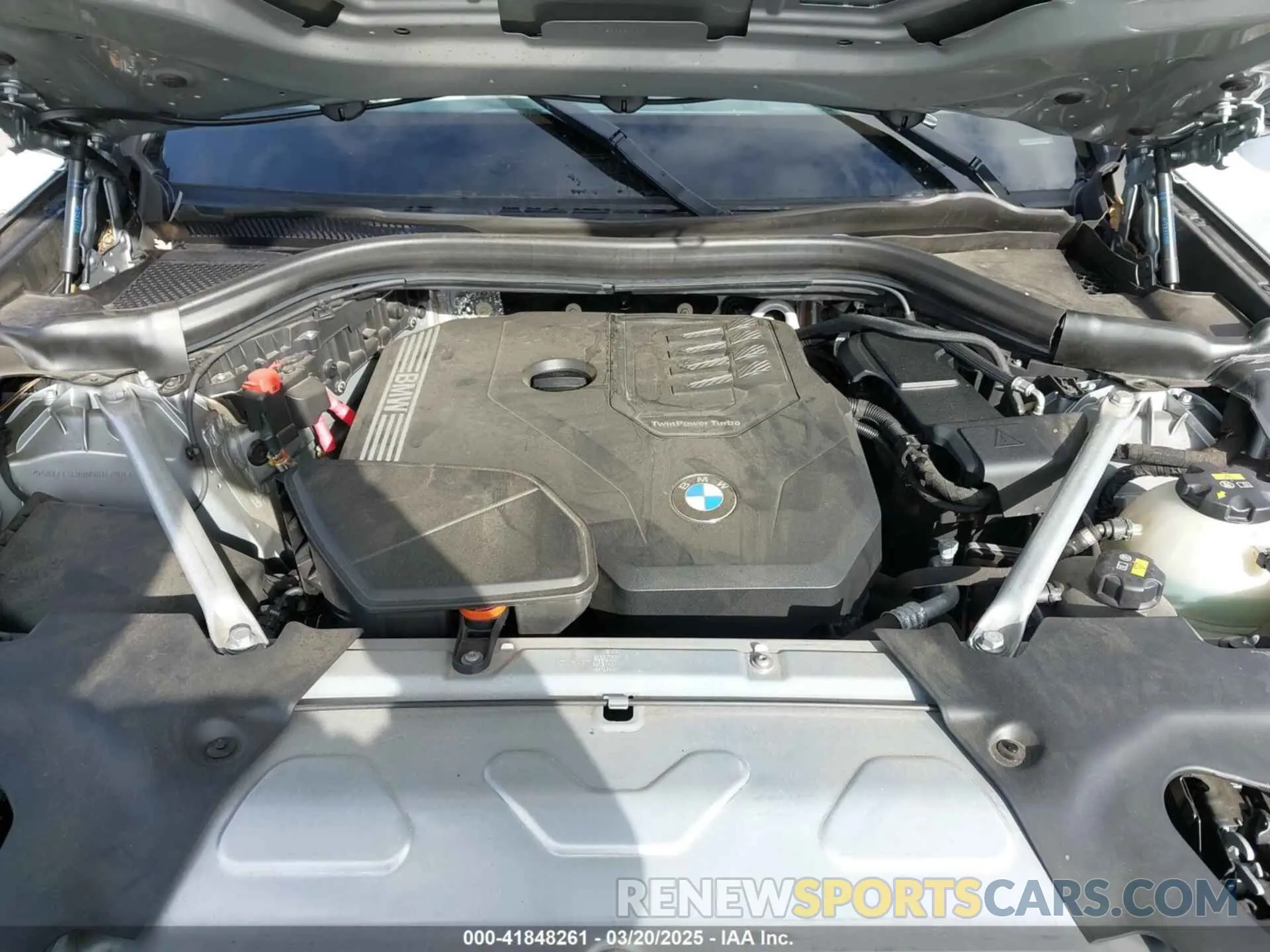 10 fotografías del automóvil dañado 5UXTY3C00M9H14796 BMW X3 2021
