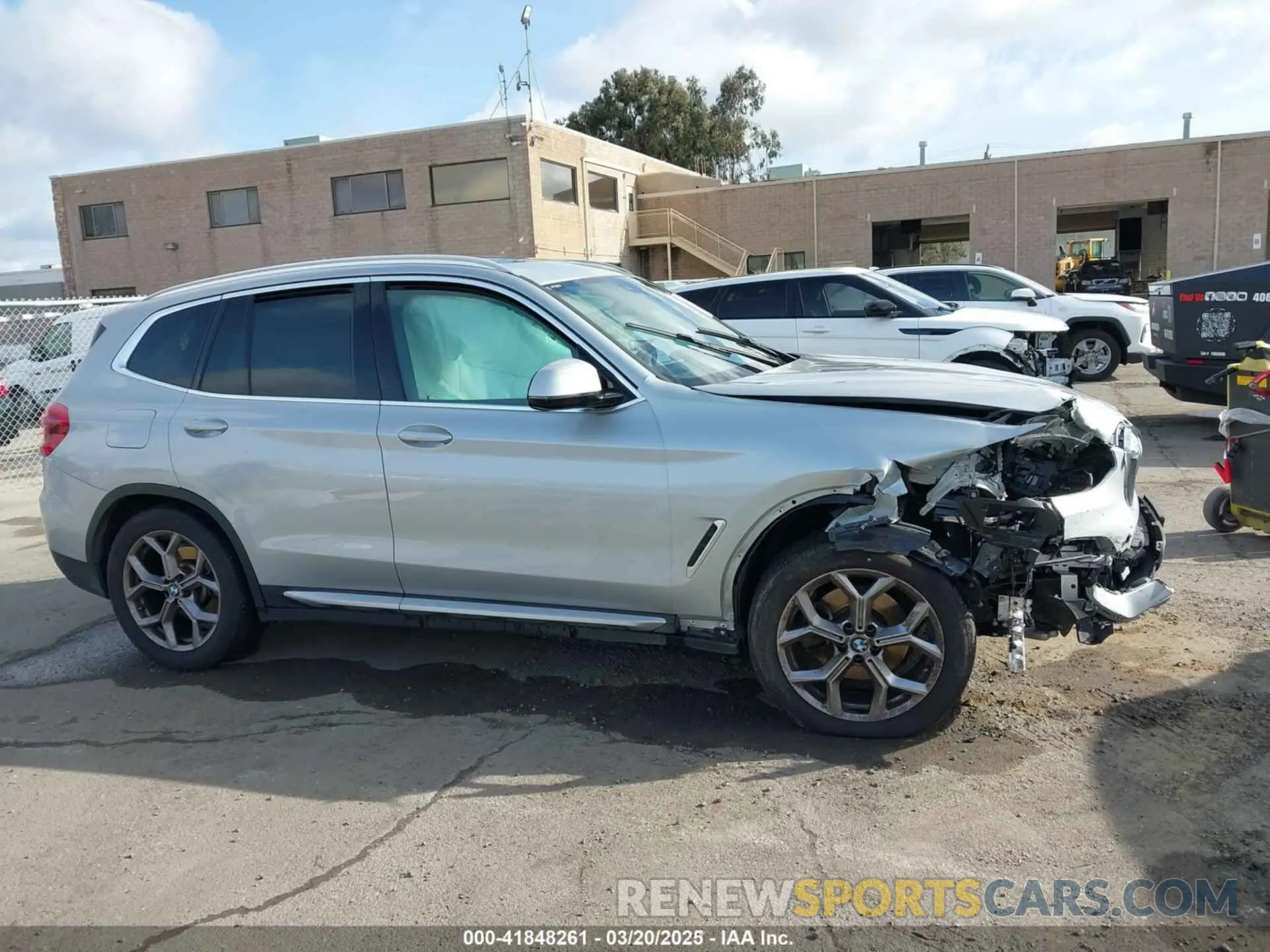 13 fotografías del automóvil dañado 5UXTY3C00M9H14796 BMW X3 2021