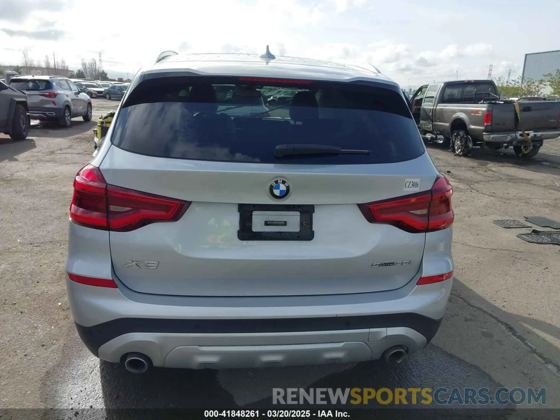 16 fotografías del automóvil dañado 5UXTY3C00M9H14796 BMW X3 2021