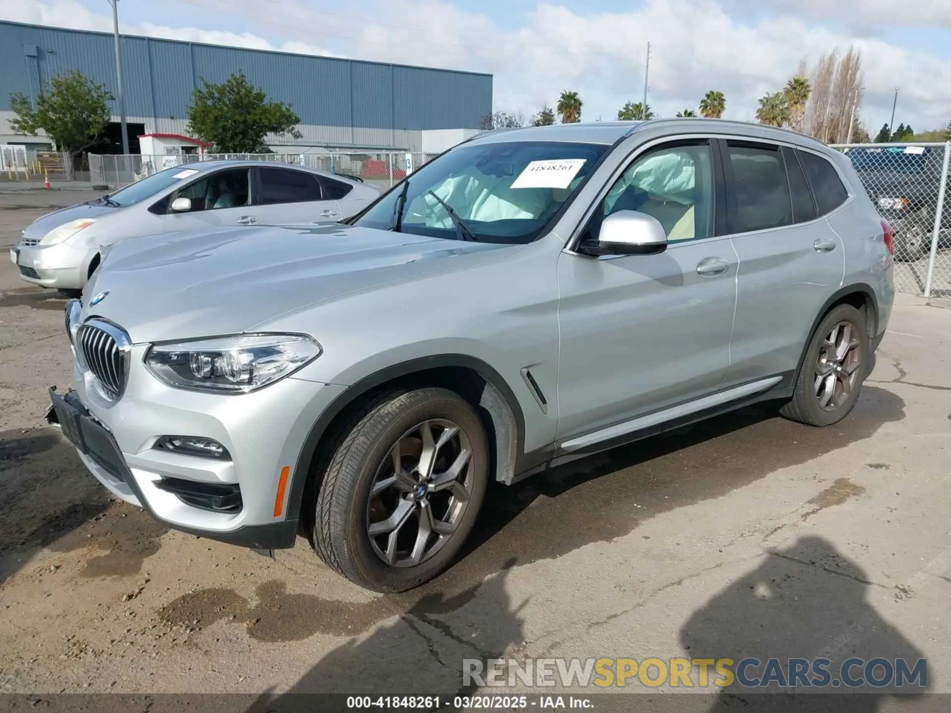 2 fotografías del automóvil dañado 5UXTY3C00M9H14796 BMW X3 2021