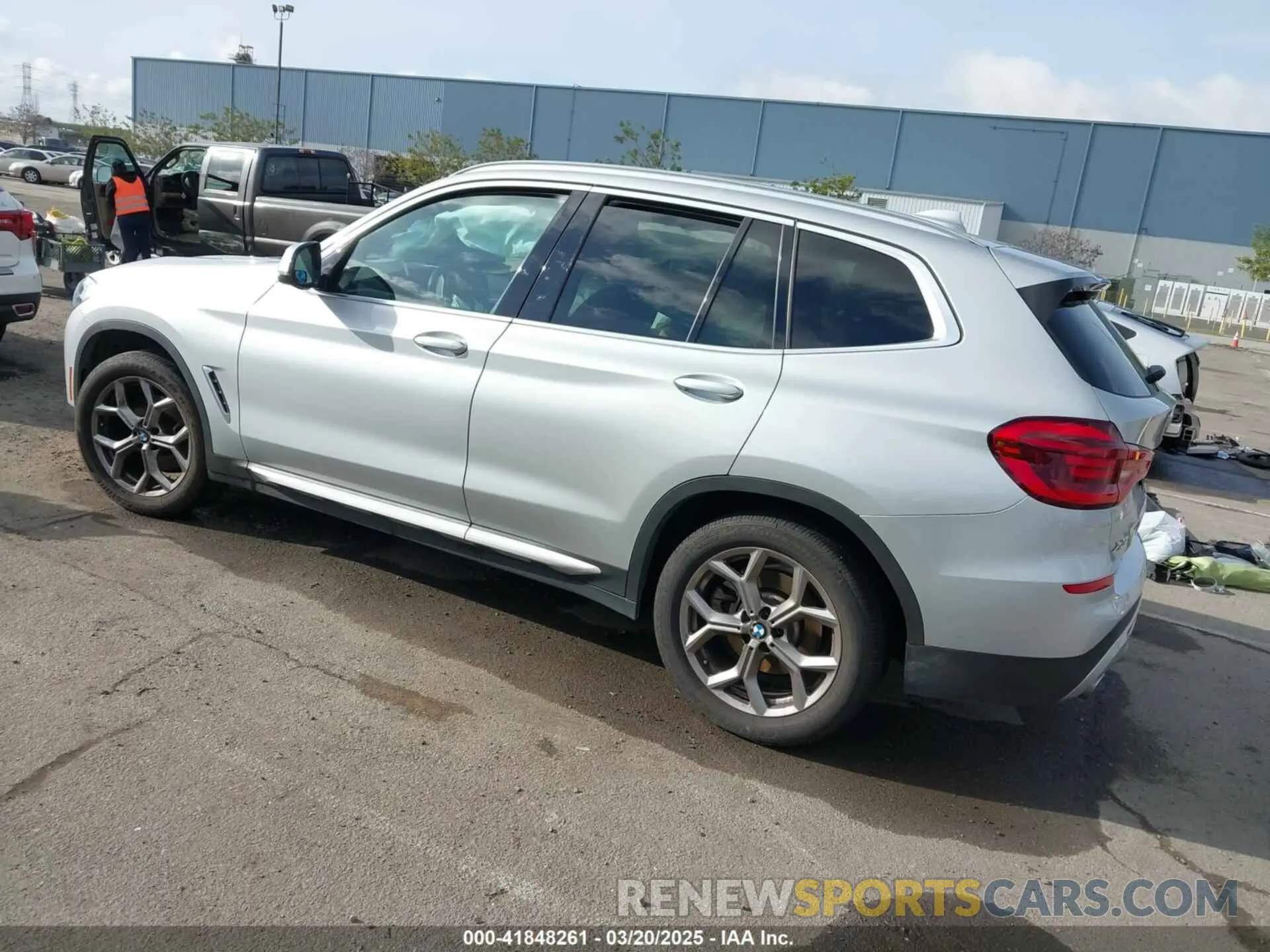 3 fotografías del automóvil dañado 5UXTY3C00M9H14796 BMW X3 2021