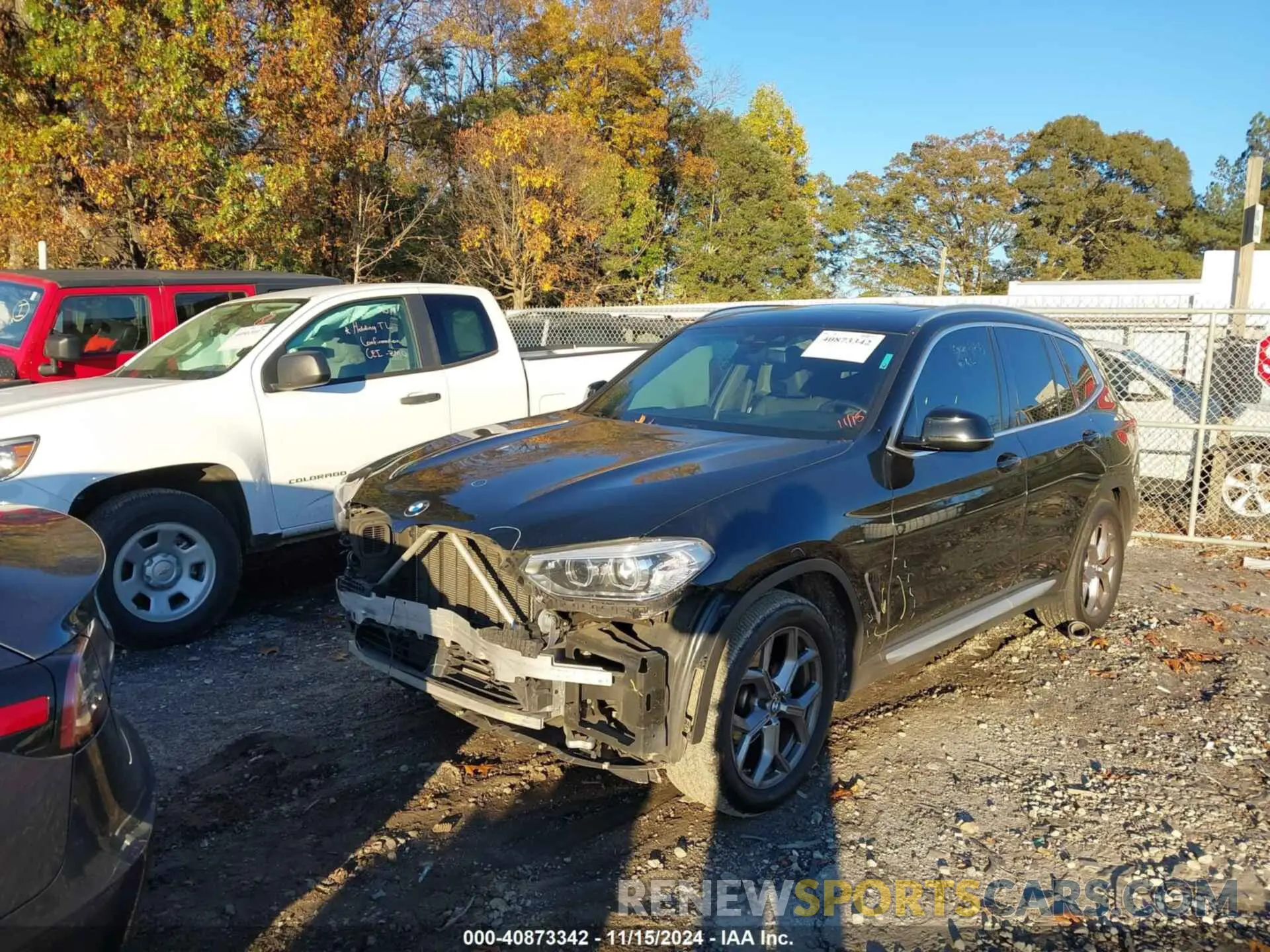 2 fotografías del automóvil dañado 5UXTY3C01M9E34224 BMW X3 2021