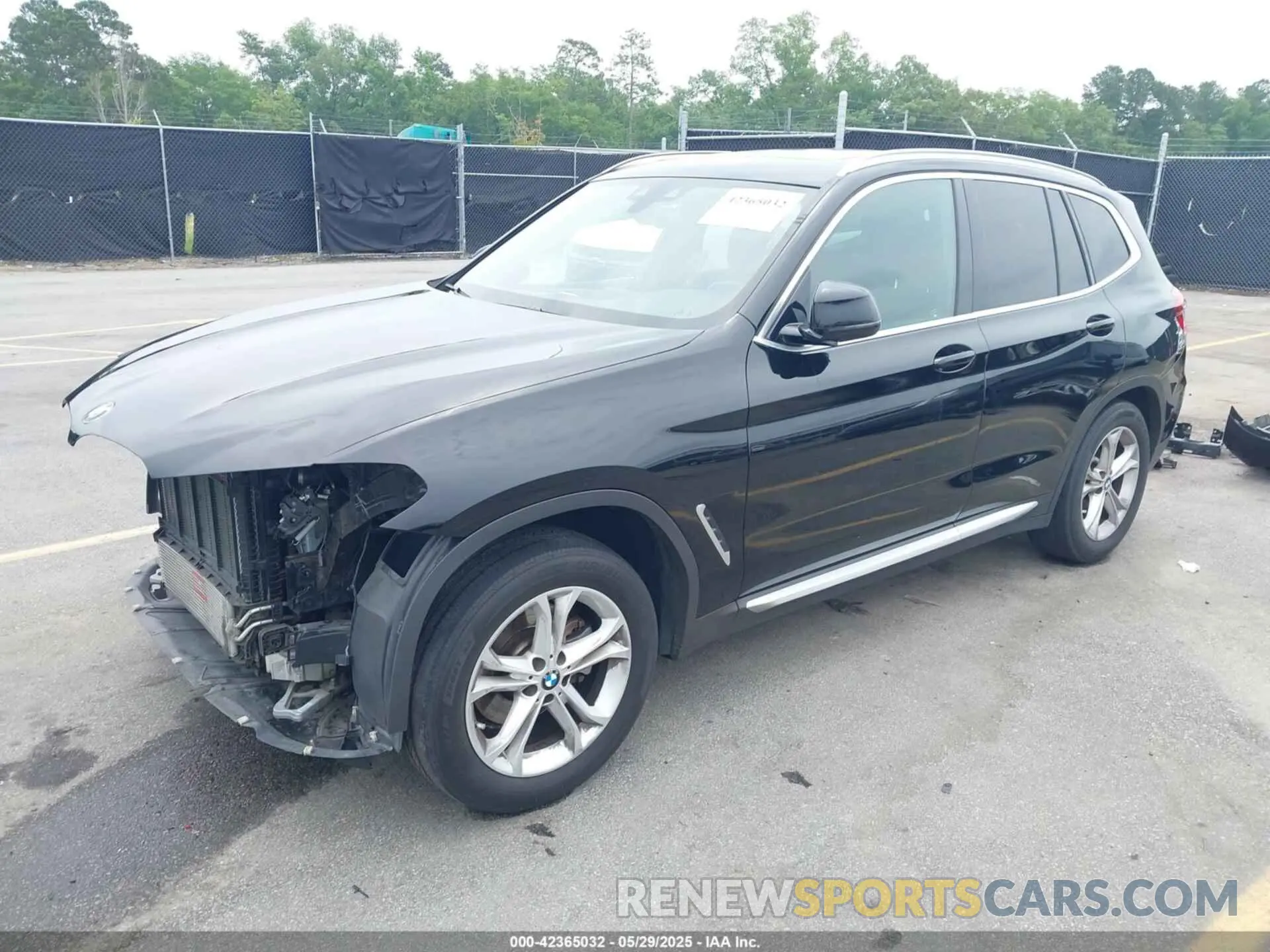 2 fotografías del automóvil dañado 5UXTY3C01M9E42906 BMW X3 2021