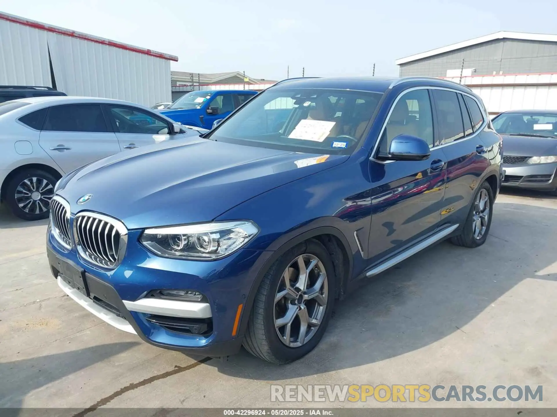 2 fotografías del automóvil dañado 5UXTY3C01M9F26580 BMW X3 2021