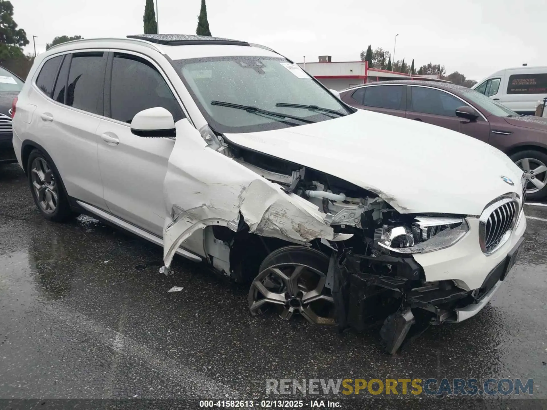 13 fotografías del automóvil dañado 5UXTY3C01M9H12586 BMW X3 2021