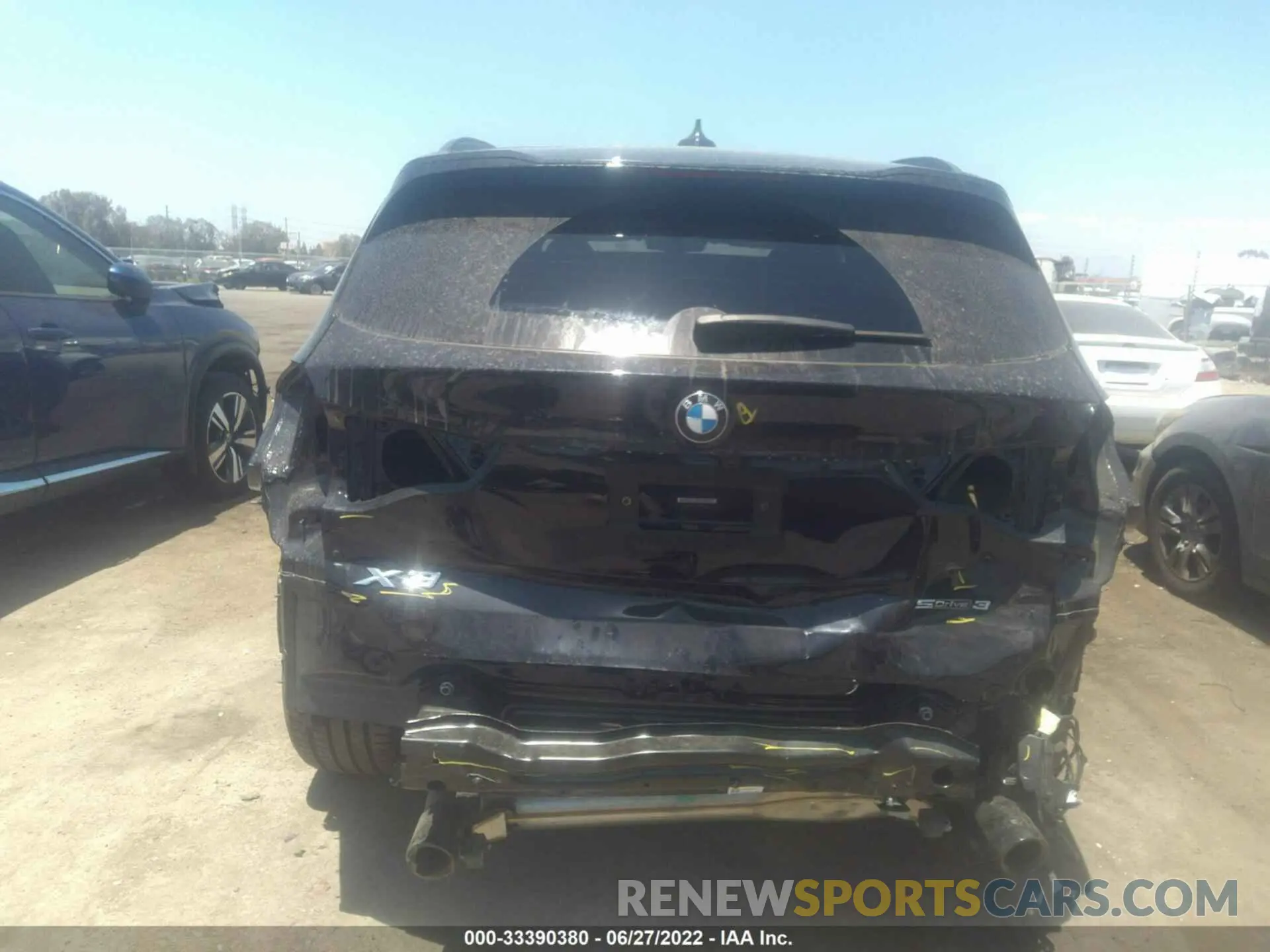 6 fotografías del automóvil dañado 5UXTY3C01M9H17061 BMW X3 2021
