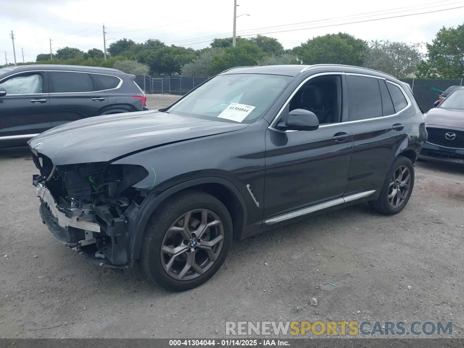2 fotografías del automóvil dañado 5UXTY3C02M9D97085 BMW X3 2021