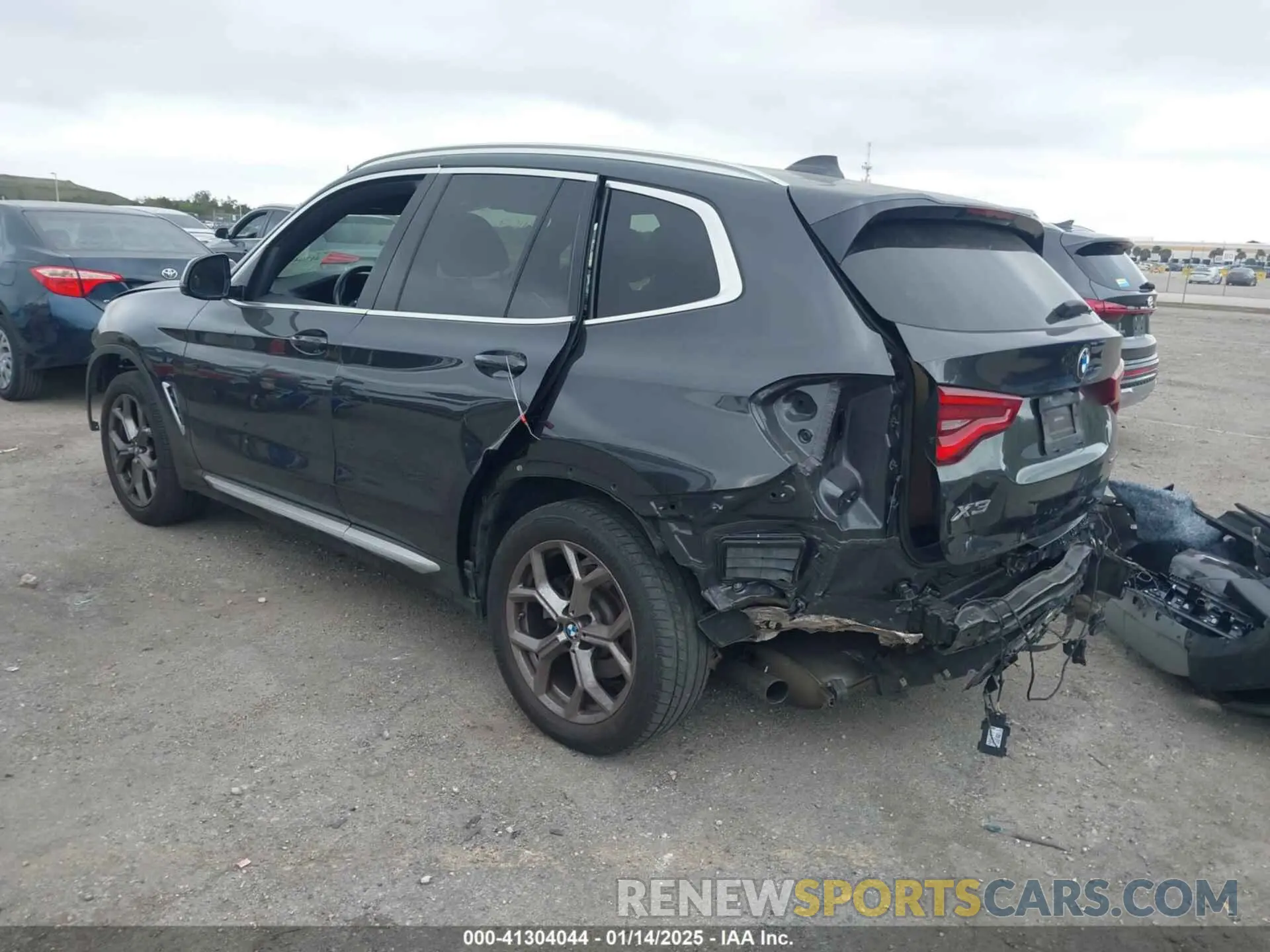 3 fotografías del automóvil dañado 5UXTY3C02M9D97085 BMW X3 2021