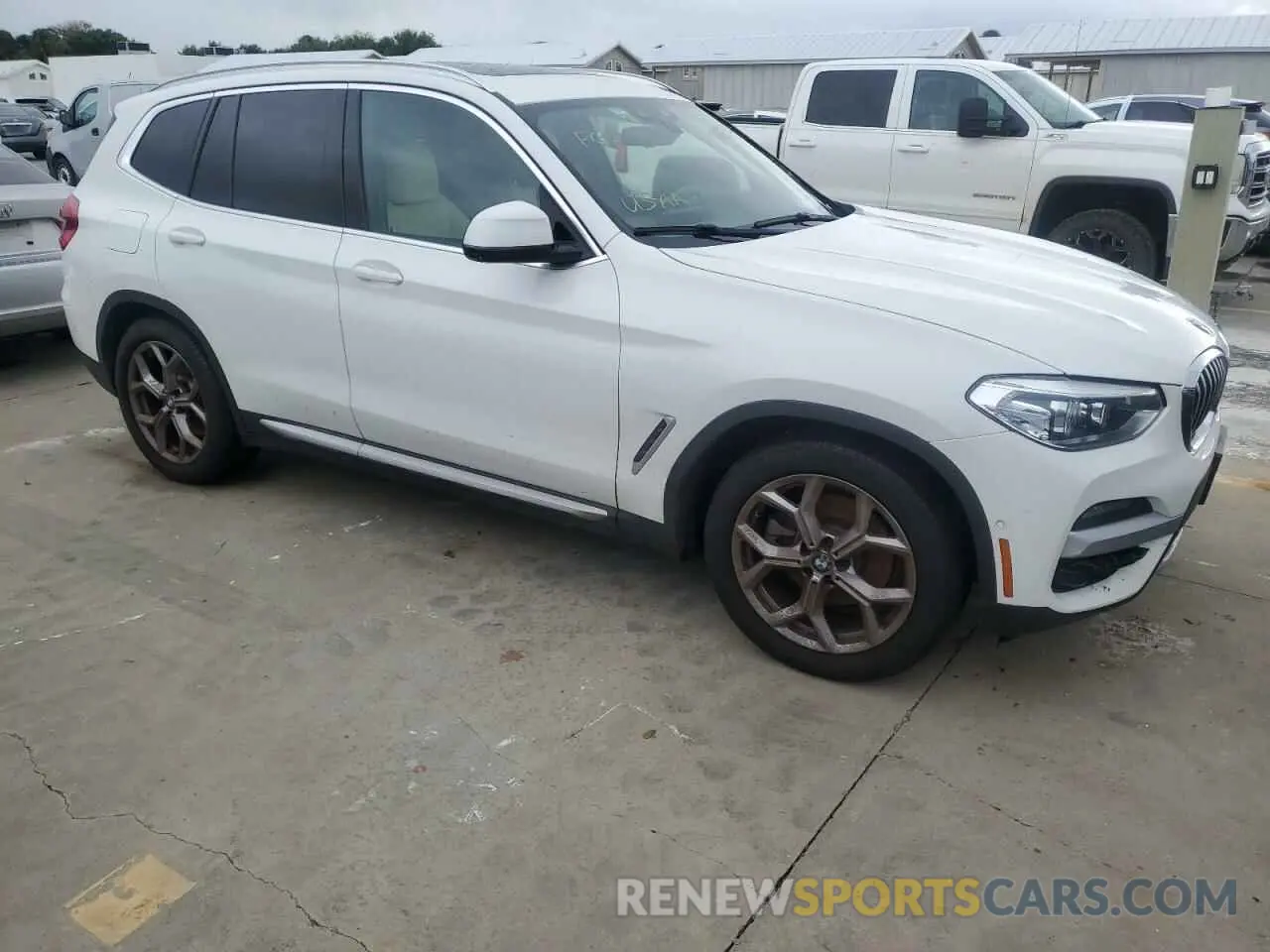 4 fotografías del automóvil dañado 5UXTY3C02M9G76133 BMW X3 2021