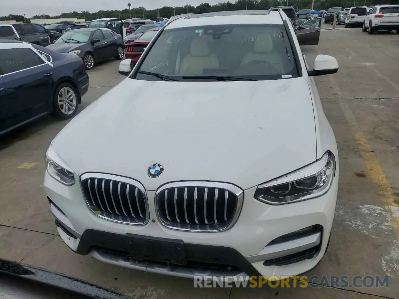 5 fotografías del automóvil dañado 5UXTY3C02M9G76133 BMW X3 2021