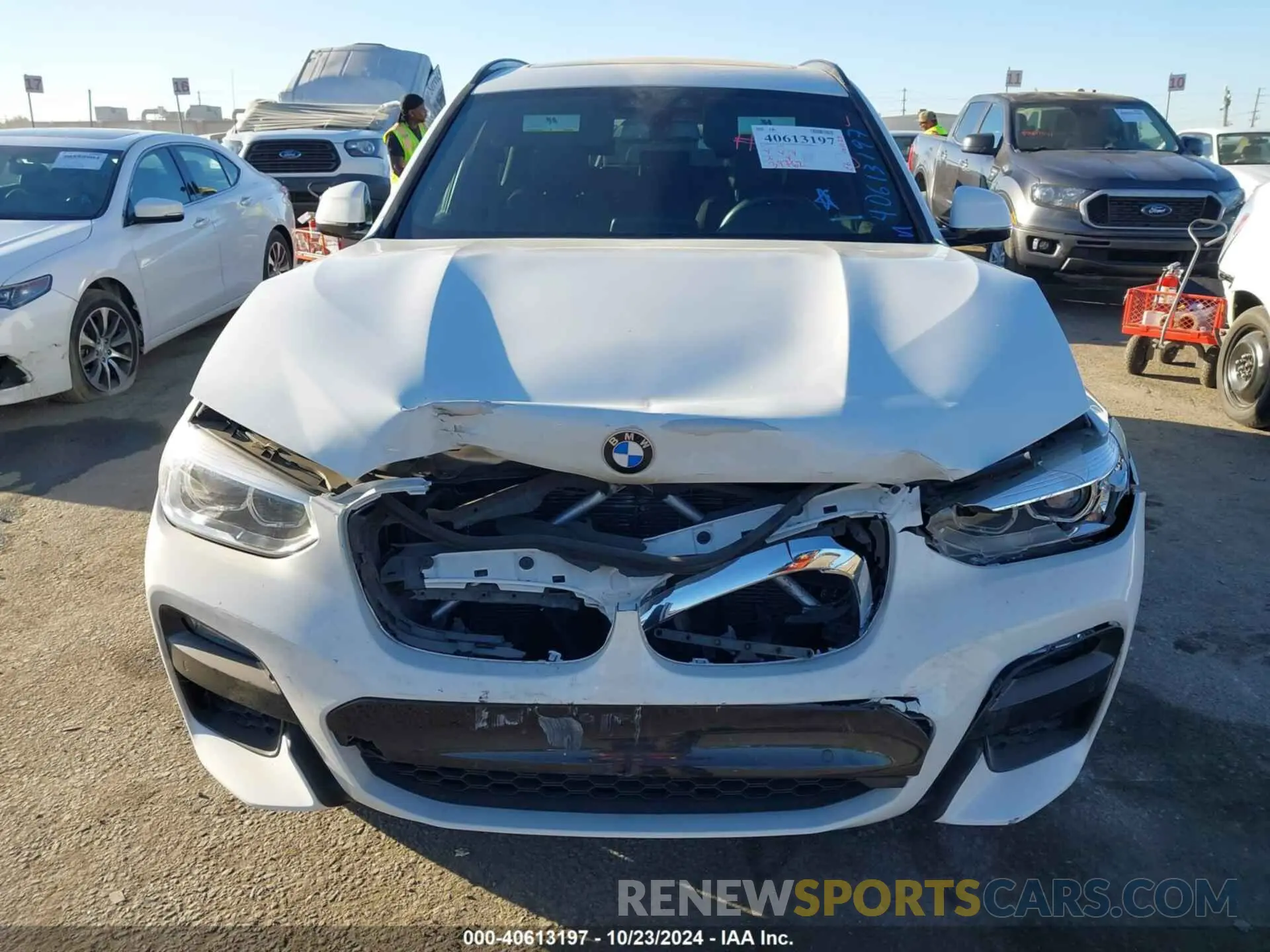 12 fotografías del automóvil dañado 5UXTY3C02M9H10507 BMW X3 2021