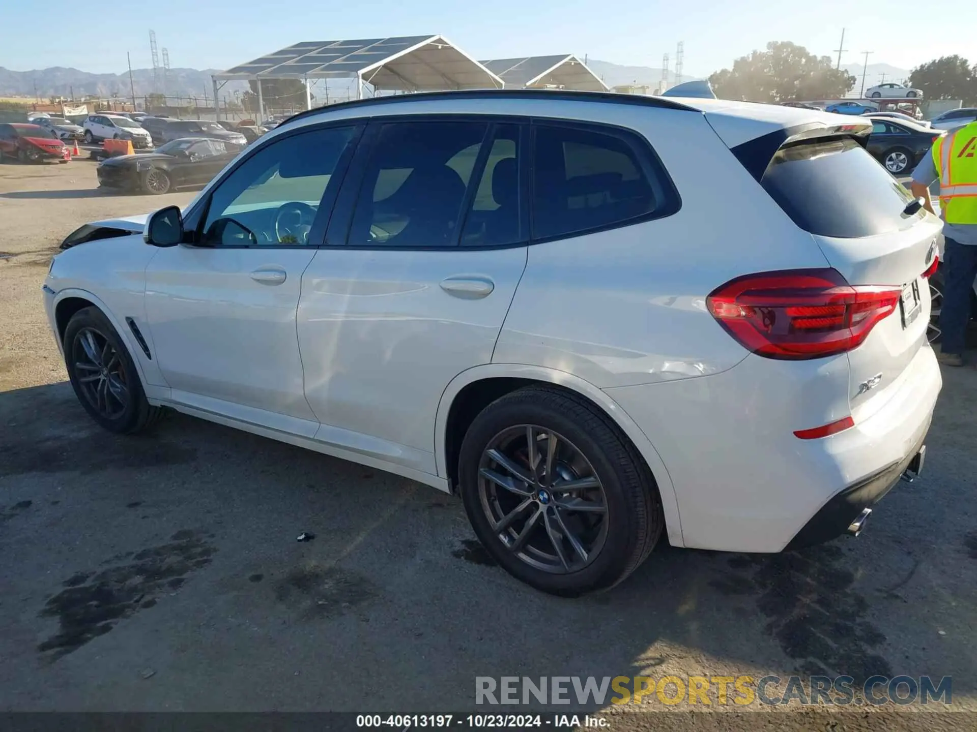 14 fotografías del automóvil dañado 5UXTY3C02M9H10507 BMW X3 2021