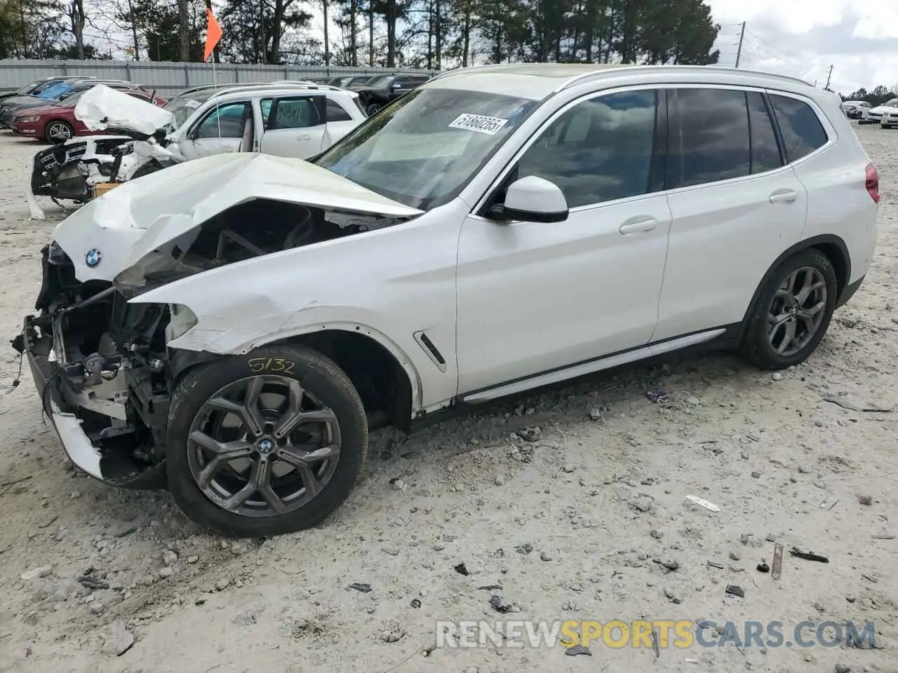 1 fotografías del automóvil dañado 5UXTY3C02M9H22138 BMW X3 2021
