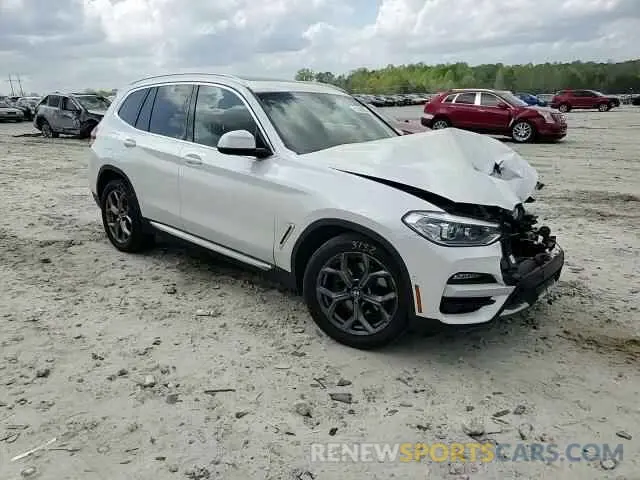 11 fotografías del automóvil dañado 5UXTY3C02M9H22138 BMW X3 2021