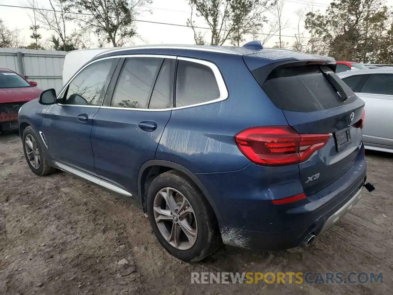 2 fotografías del automóvil dañado 5UXTY3C03M9F44711 BMW X3 2021