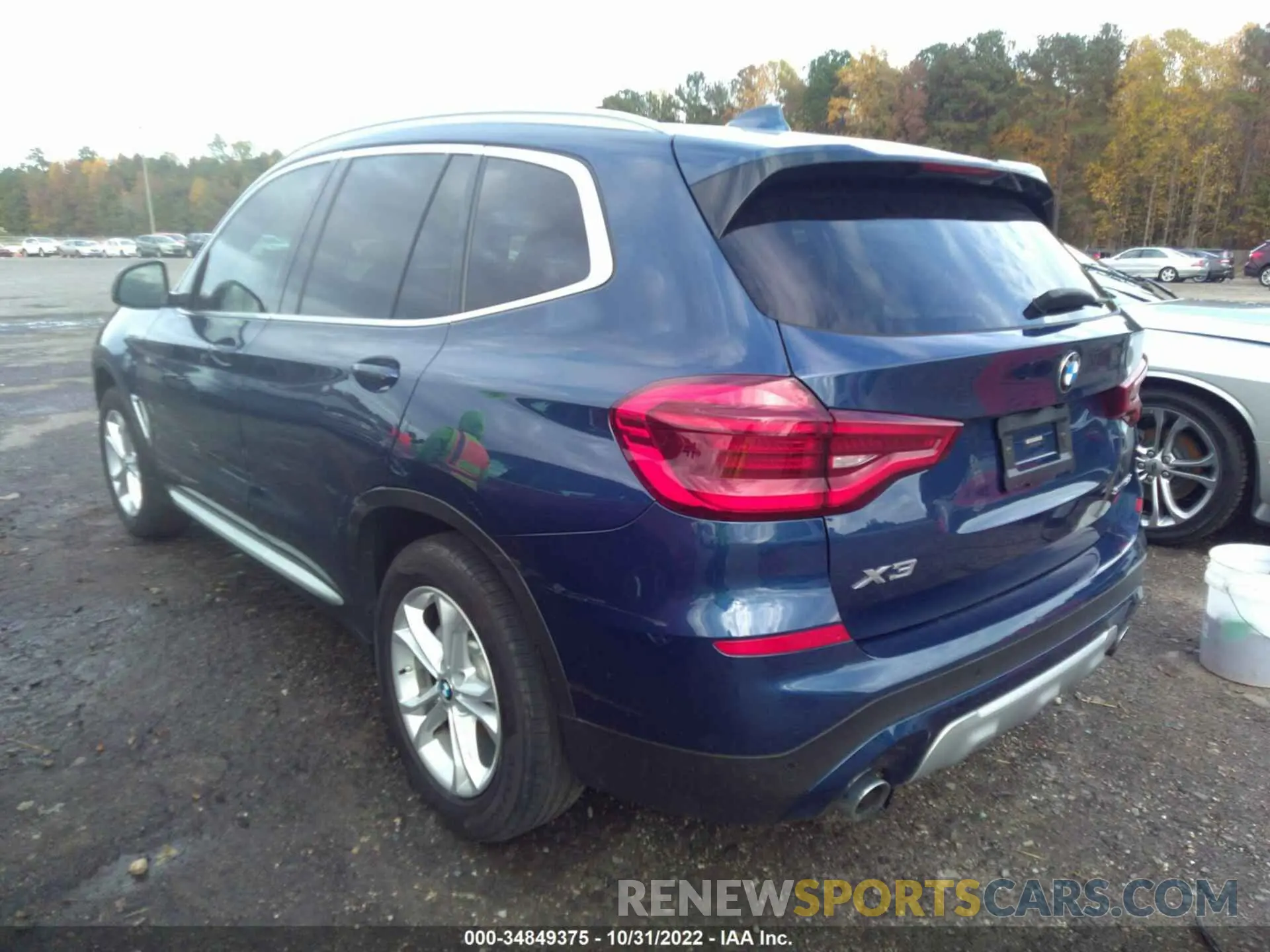 3 fotografías del automóvil dañado 5UXTY3C03M9G42492 BMW X3 2021