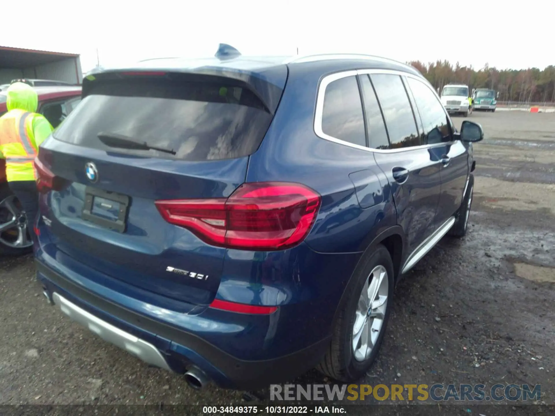 4 fotografías del automóvil dañado 5UXTY3C03M9G42492 BMW X3 2021