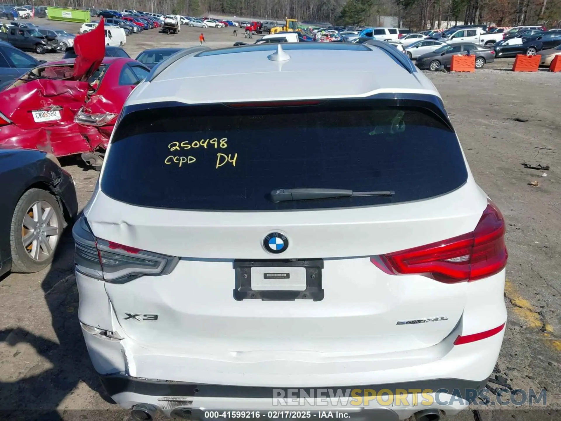 16 fotografías del automóvil dañado 5UXTY3C03M9H57528 BMW X3 2021