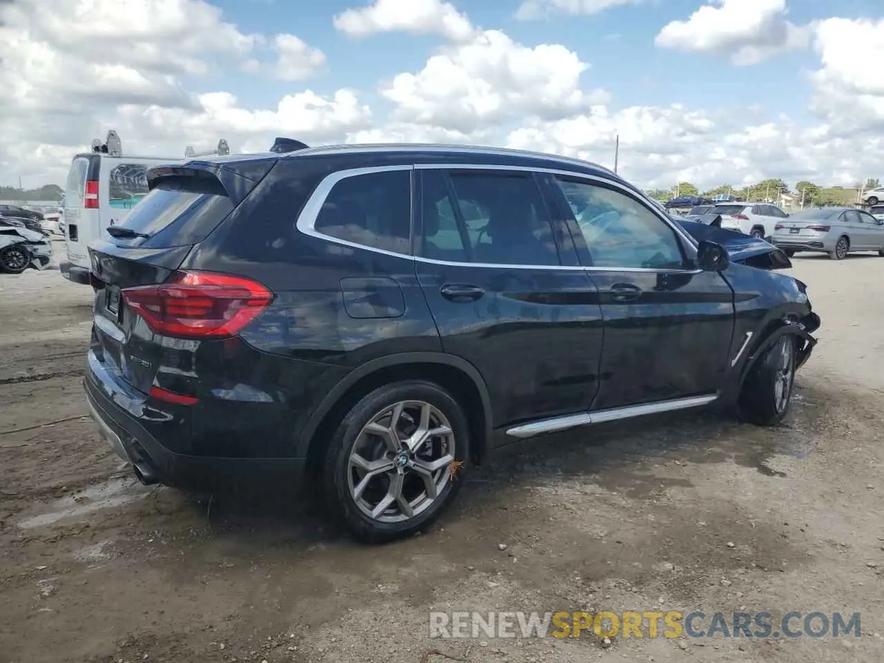 3 fotografías del automóvil dañado 5UXTY3C04M9E19913 BMW X3 2021