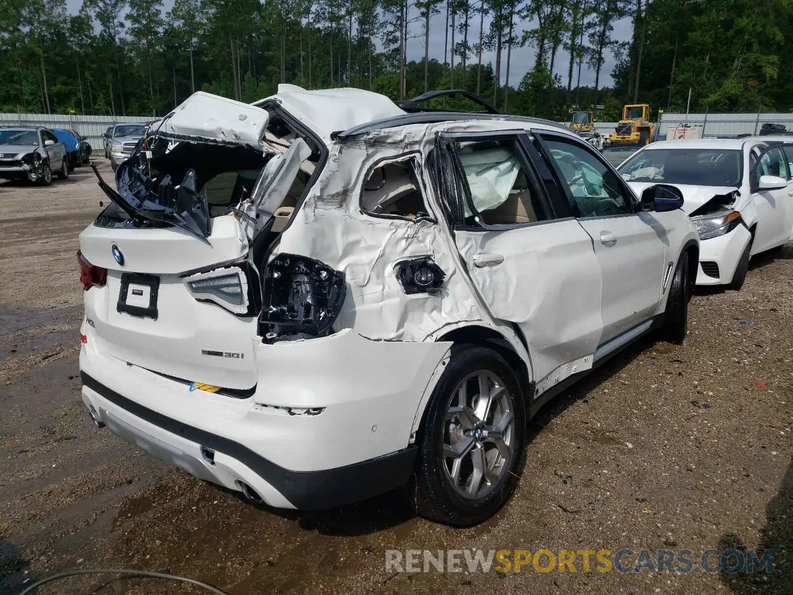 4 fotografías del automóvil dañado 5UXTY3C04M9E67363 BMW X3 2021