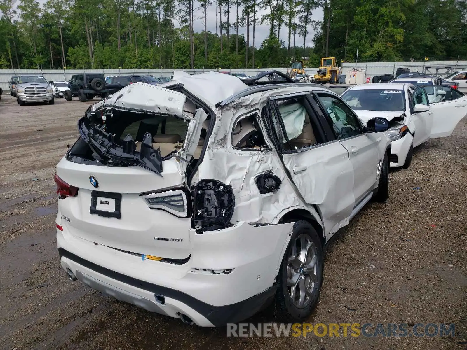 9 fotografías del automóvil dañado 5UXTY3C04M9E67363 BMW X3 2021