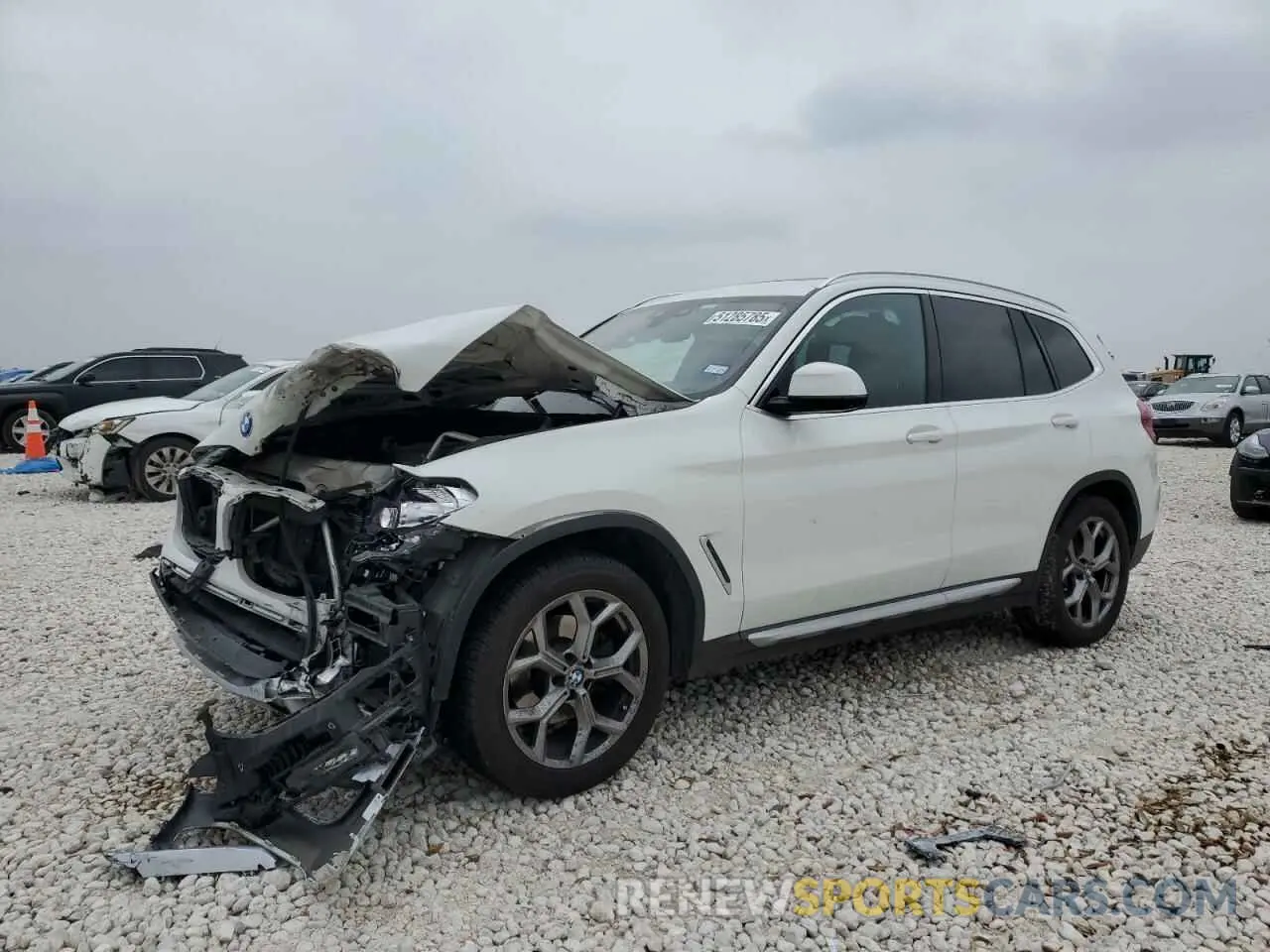1 fotografías del automóvil dañado 5UXTY3C05M9E06782 BMW X3 2021