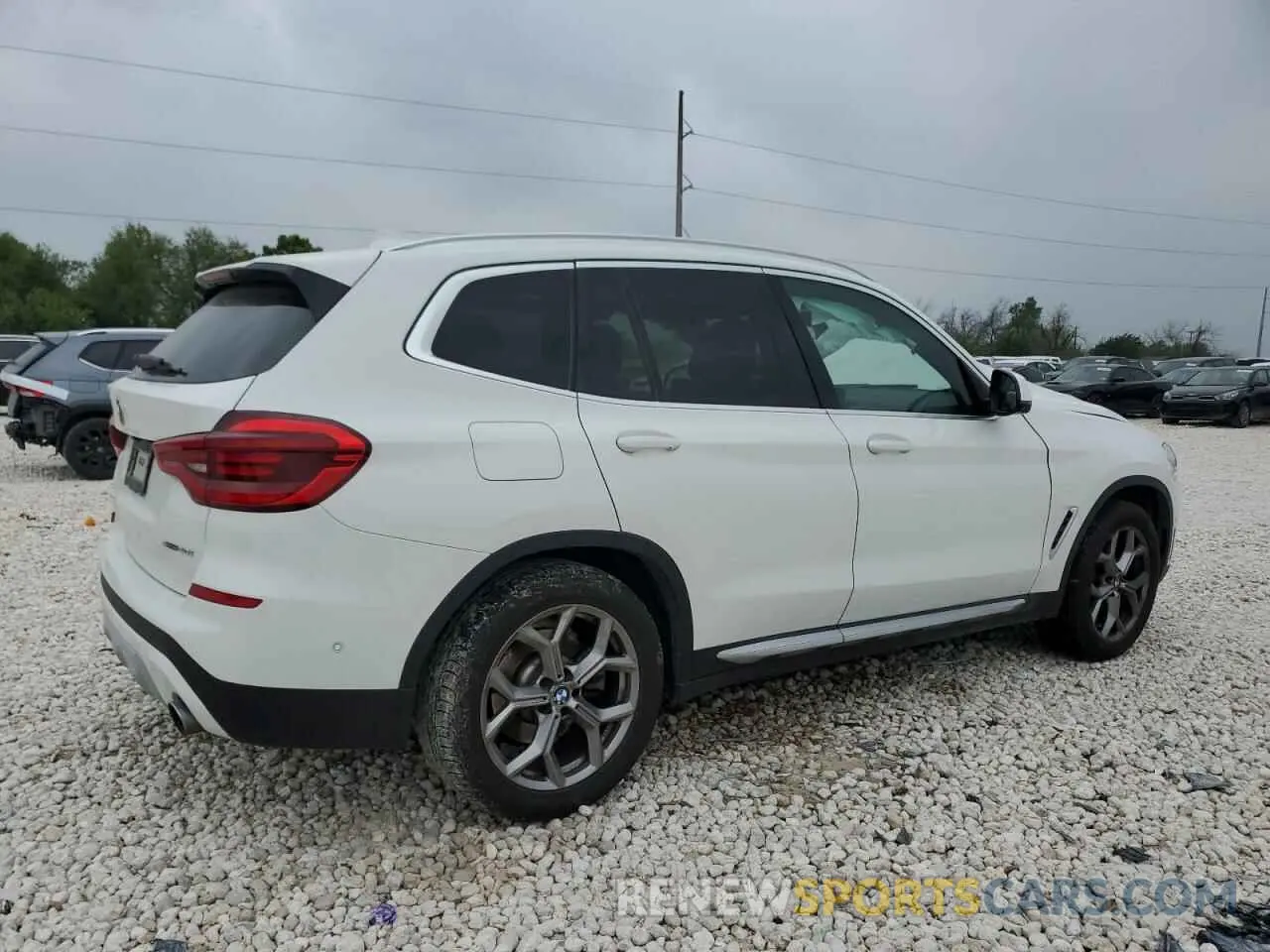 3 fotografías del automóvil dañado 5UXTY3C05M9E06782 BMW X3 2021