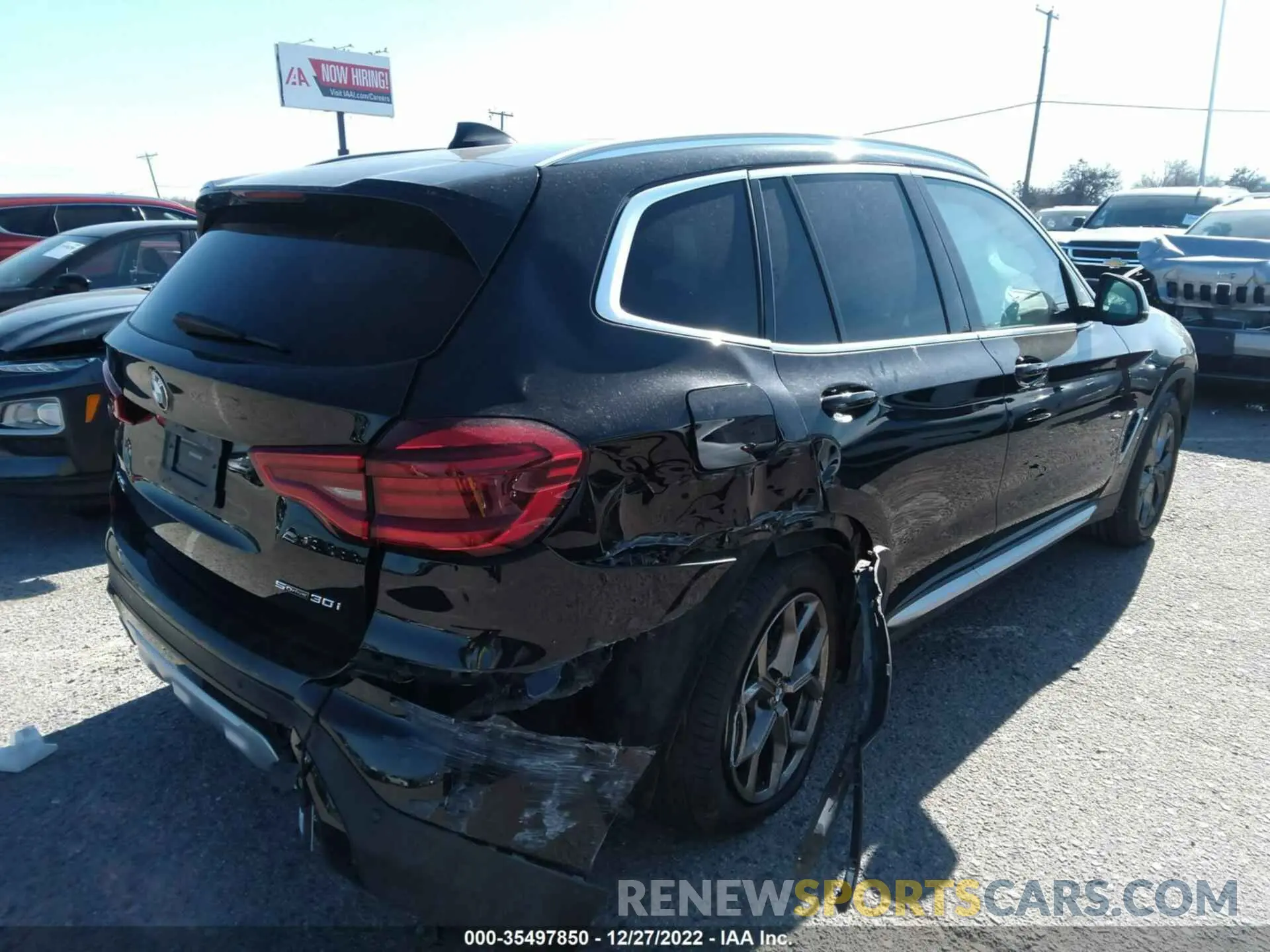 4 fotografías del automóvil dañado 5UXTY3C05M9F10916 BMW X3 2021